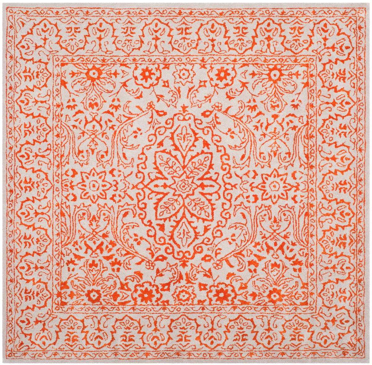 Safavieh Glamour 6'-0" x 6'-0" Rug in Grey / Rust