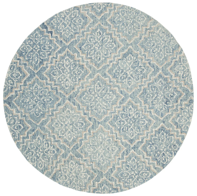 Safavieh Abstract 6'-0" x 6'-0" Rug in Blue / Grey