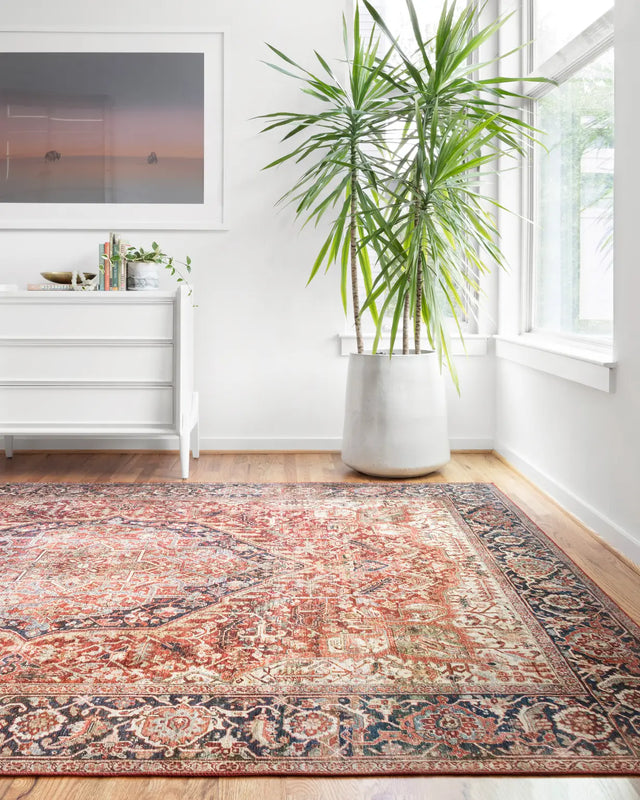 Loloi Layla Lay-08 Red / Navy Rugs - room scene 1