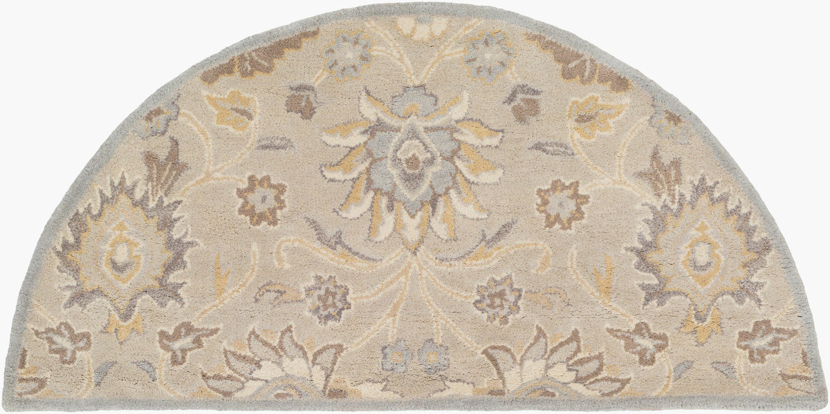 Livabliss Caesar Cae-1192 Light Gray, Khaki, Camel, Cream Rugs - novelty flat view