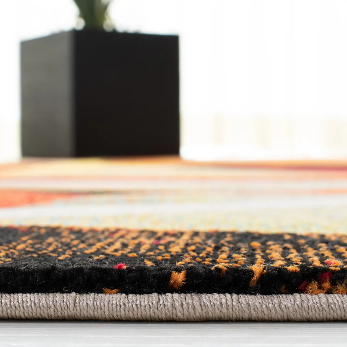 Safavieh Porcello 4'-0" x 6'-0" Rug in Orange / Red