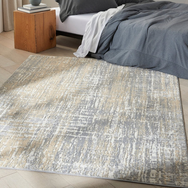 Calvin Klein Home Ck005 Enchanting Ech04 Grey/Beige Rugs.