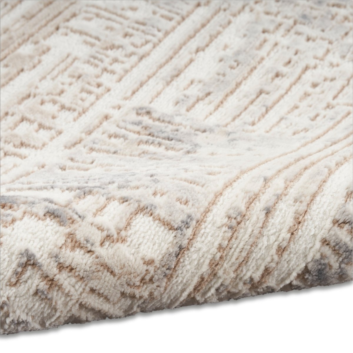 Calvin Klein Home Ck005 Enchanting Ech05 Cream Grey Rug.