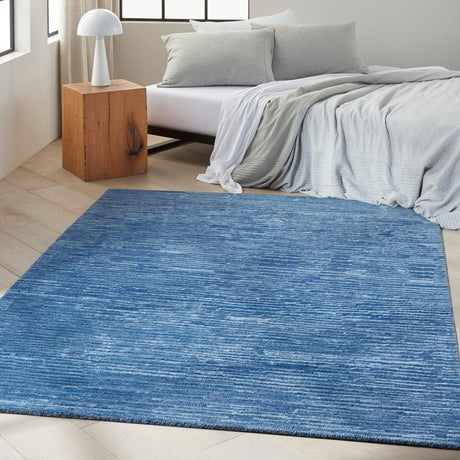 Calvin Klein Home Ck010 Linear Lnr01 Blue Rug.