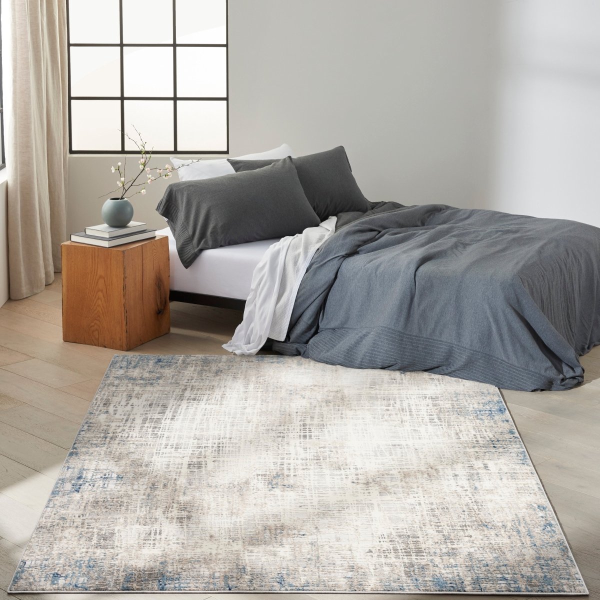 Calvin Klein Home Ck022 Infinity Ifn01 Blue Multicolor Rug.