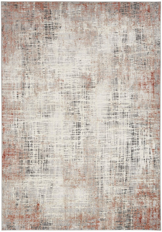 Calvin Klein Home Ck022 Infinity Ifn01 Rust Multicolor Rug.
