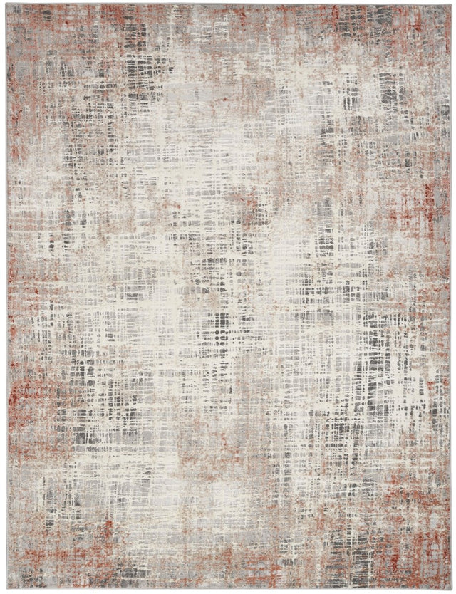 Calvin Klein Home Ck022 Infinity Ifn01 Rust Multicolor Rug.