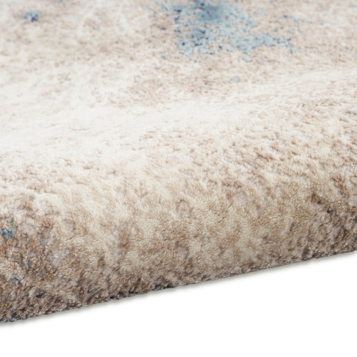 Calvin Klein Home Ck022 Infinity Ifn05 Ivory Grey Blue Rug.