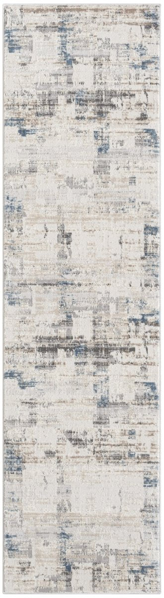 Calvin Klein Home Ck022 Infinity Ifn06 Ivory Grey Blue Rug.