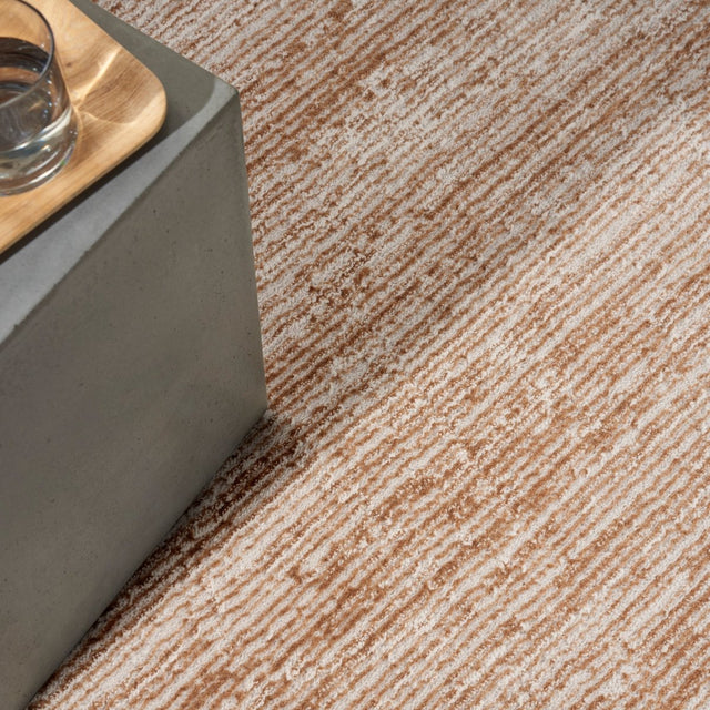 Calvin Klein Home Ck024 Irradiant Irr03 Rose Gold Rug.