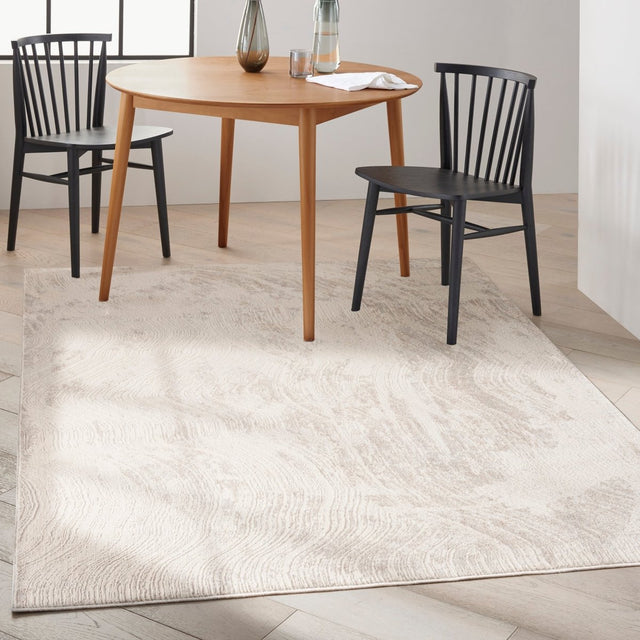 Calvin Klein Home Ck024 Irradiant Irr04 Silver Grey Rug.