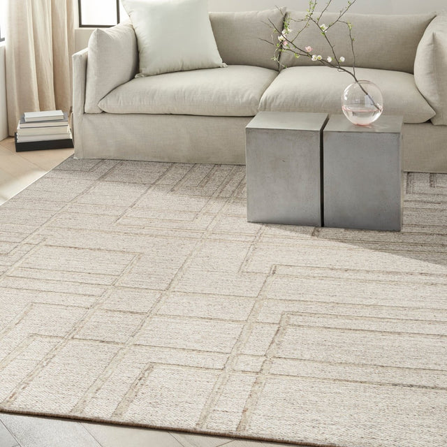 Calvin Klein Home Ck045 Impressions Imp01 Silver Rug.