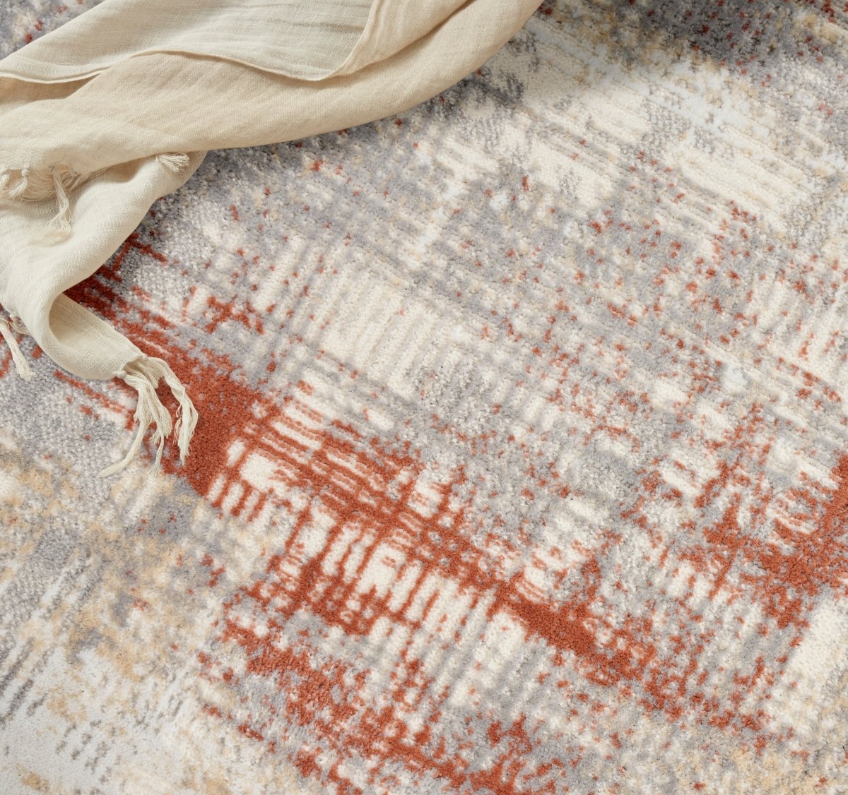 Calvin Klein Home Ck950 Rush Ck951 Ivory/Multi Rug.