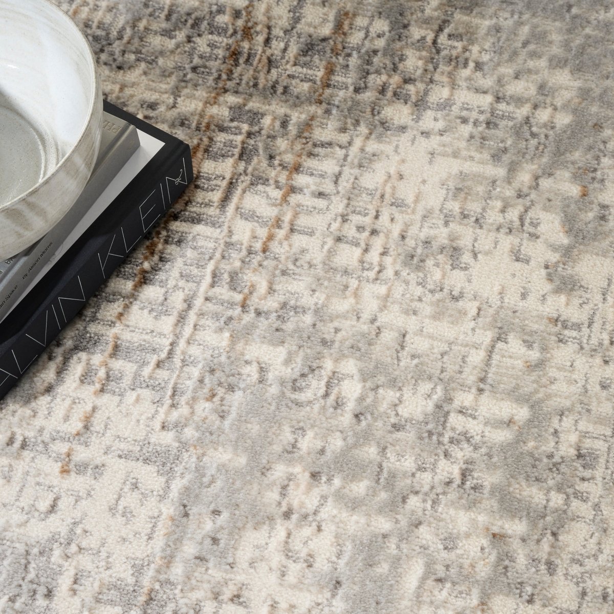 Calvin Klein Home Ck950 Rush Ck955 Grey Rug.