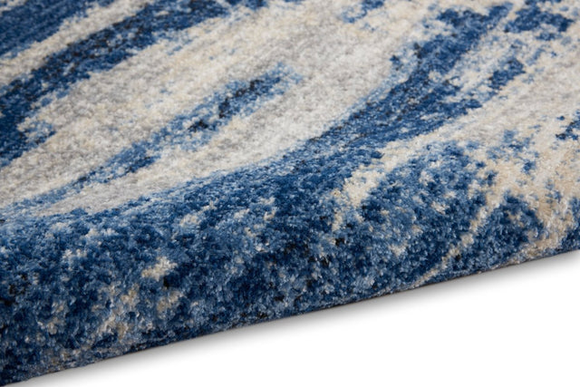 Calvin Klein Home River Flow Rfv01 Blue/Grey Rugs.