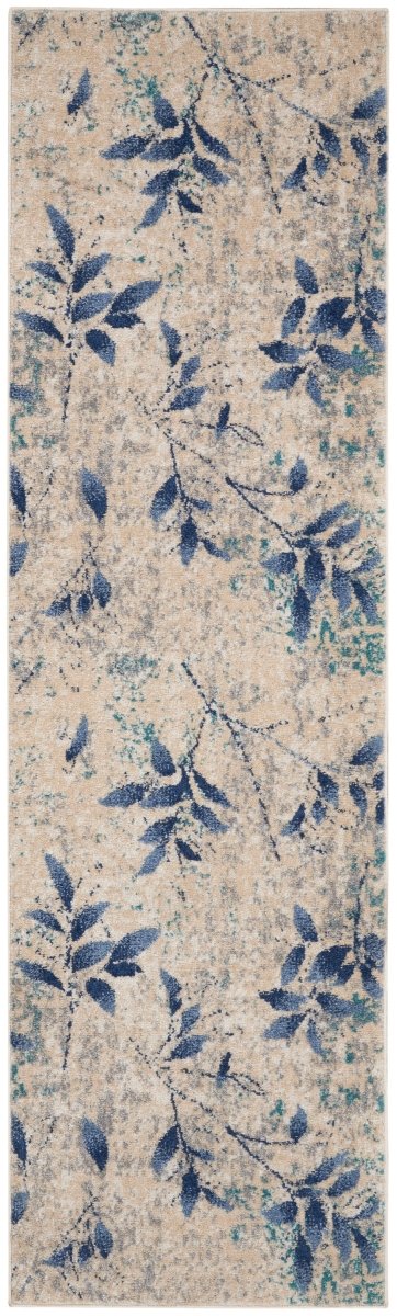 Calvin Klein Home River Flow Rfv03 Beige/Navy Rugs.