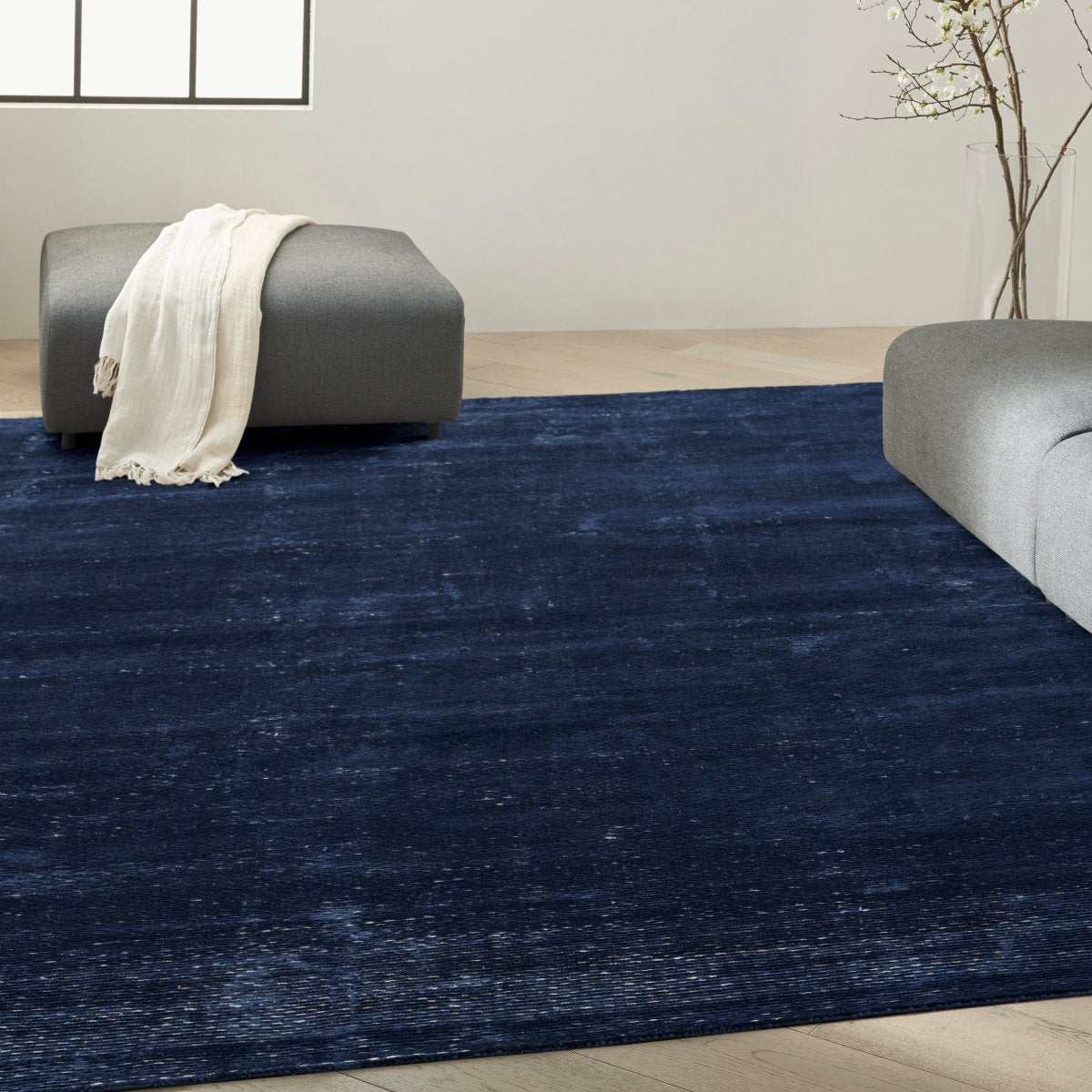 Calvin Klein Home Valley Vll01 Blue Rug.