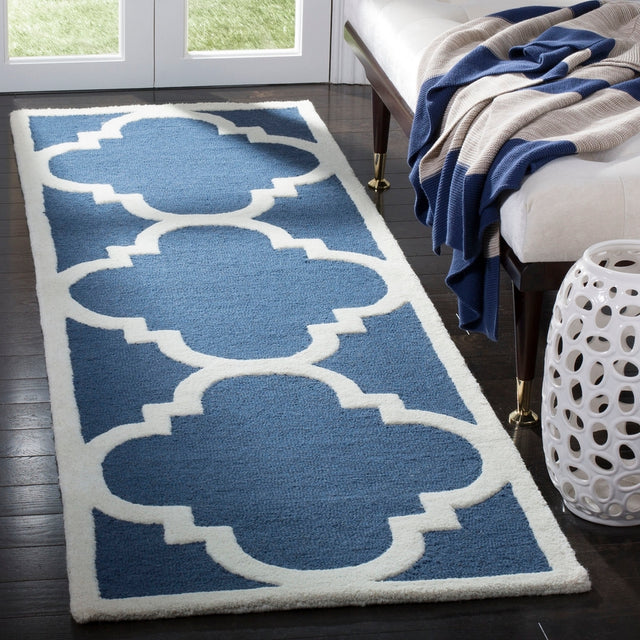Safavieh Cambridge Cam140G Navy / Ivory Rugs