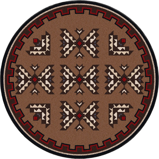 American Dakota Cami Blanket Brown Rug