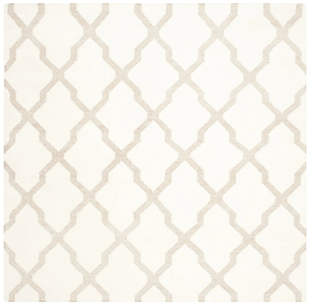 Safavieh Dhurries 6'-0" x 6'-0" Rug in Ivory / Camel