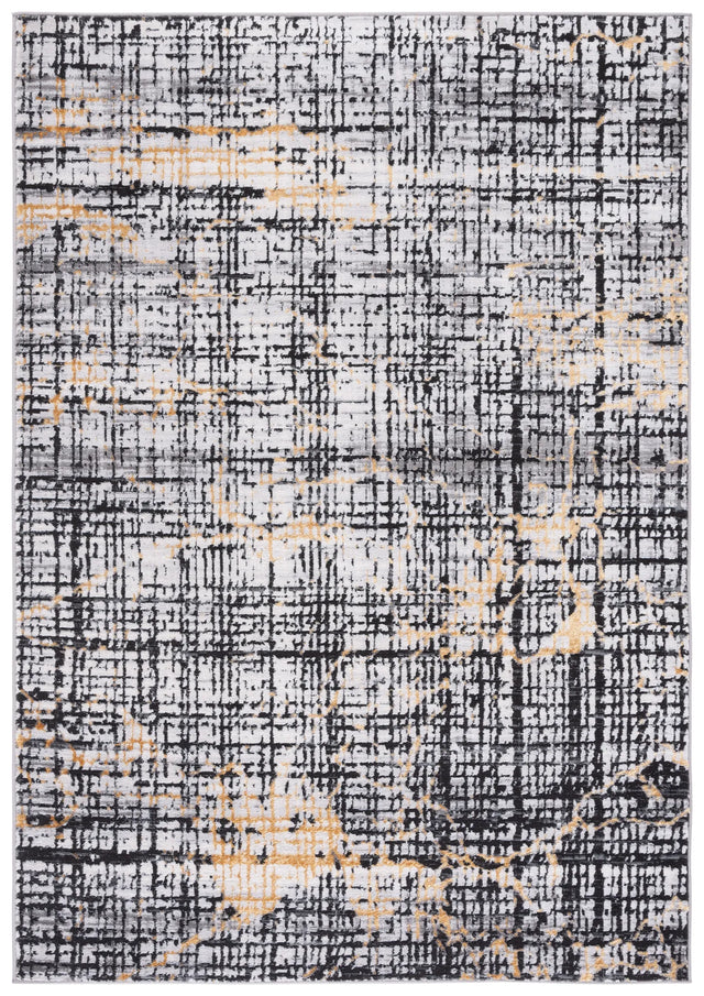 Safavieh Amelia 4'-5" x 6'-5" Rug in Charcoal / Gold