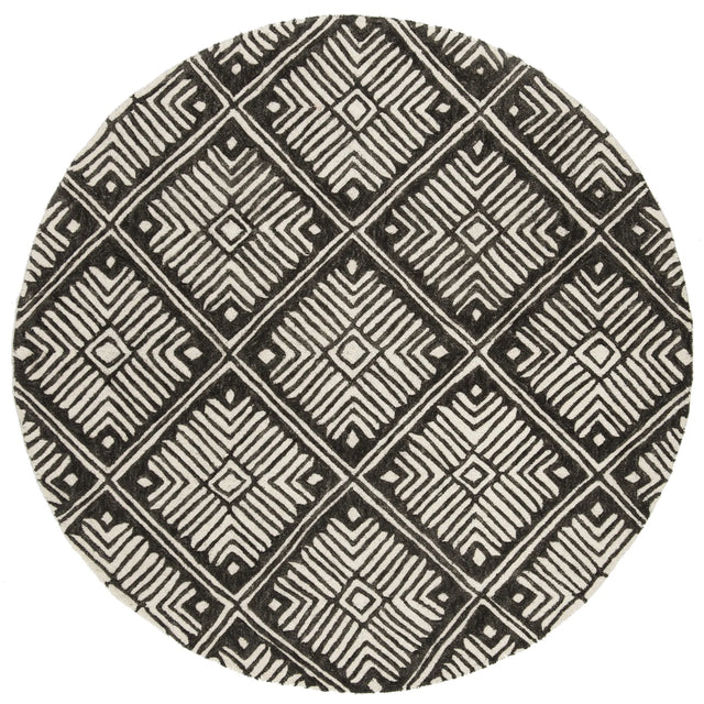 Safavieh Cambridge 6'-0" x 6'-0" Rug in Ivory / Charcoal