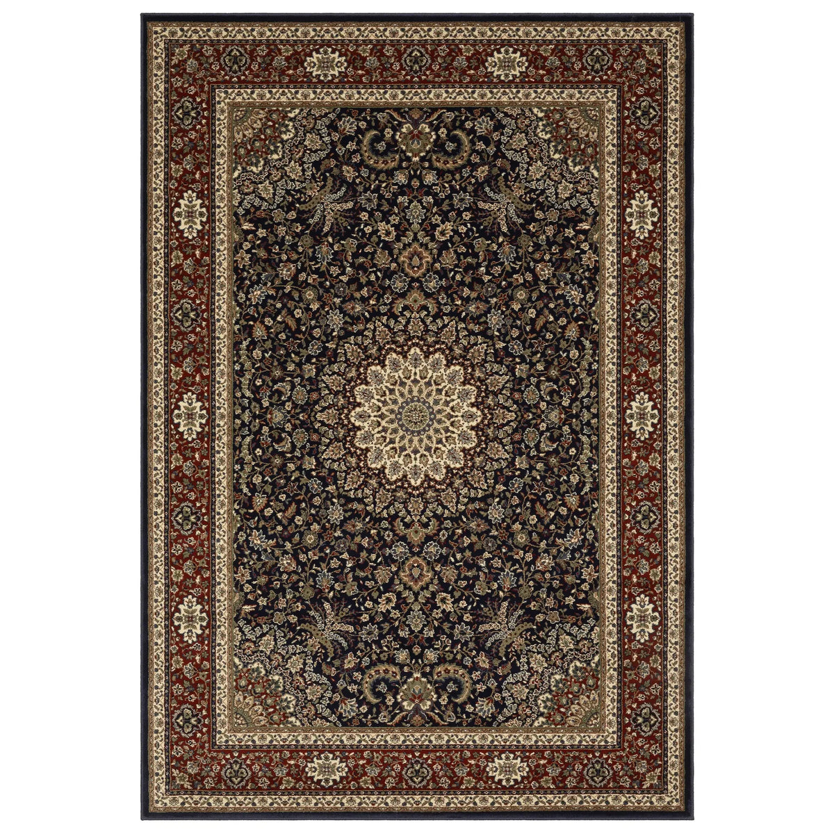 Oriental Weavers Sphinx Ariana 095b3 Blue / Red Rugs - main flat