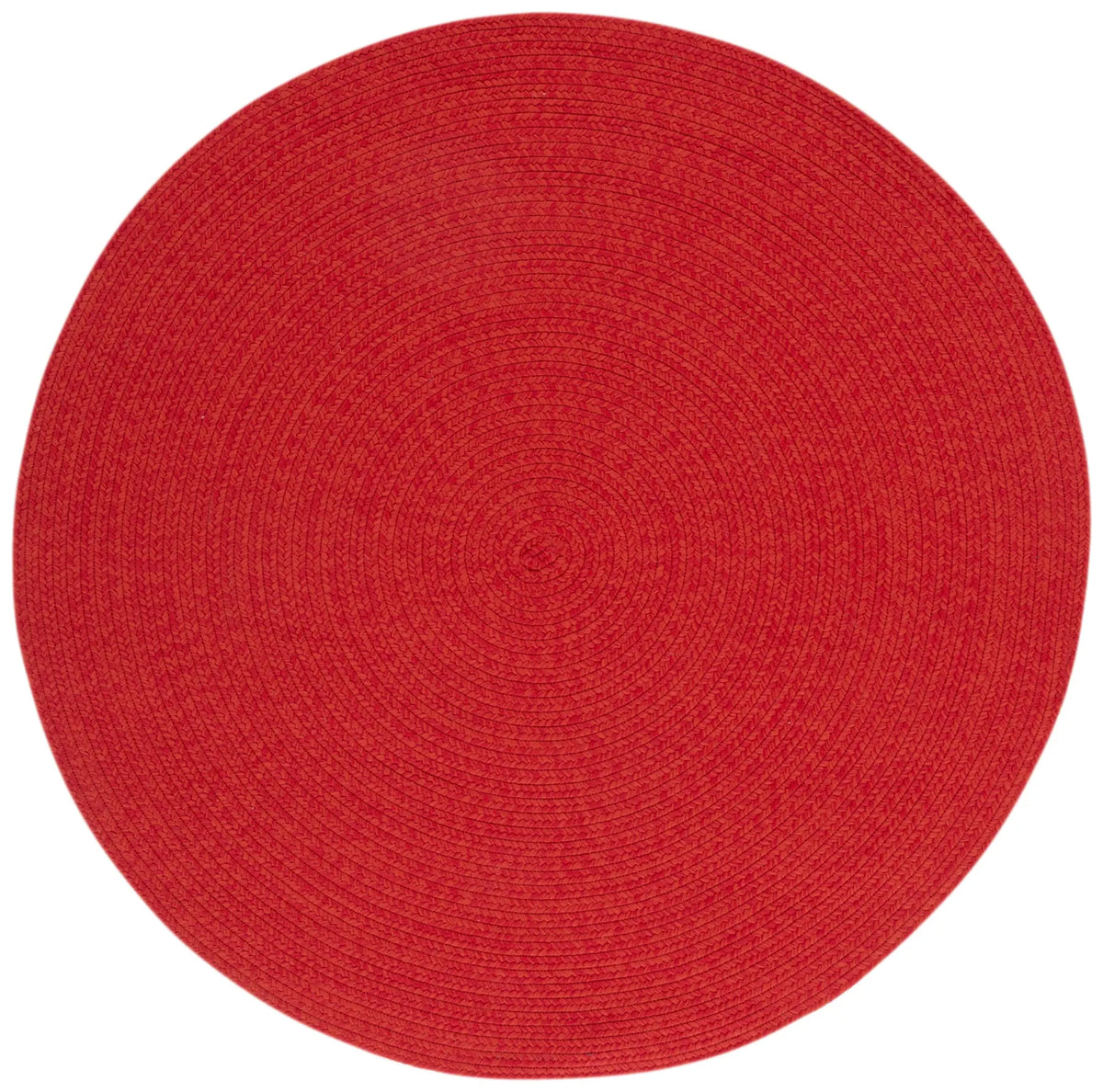 Safavieh Braided 4'-0" x 4'-0" Rug in Rust / Red