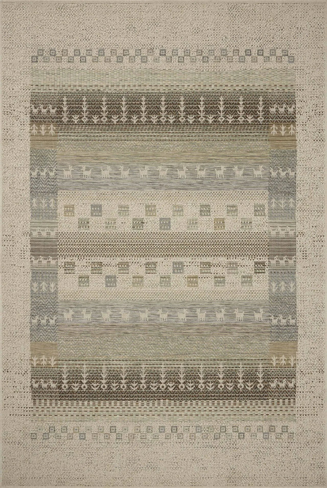 Loloi Saylor SAY-05 Ivory / Earth Rug - main flat
