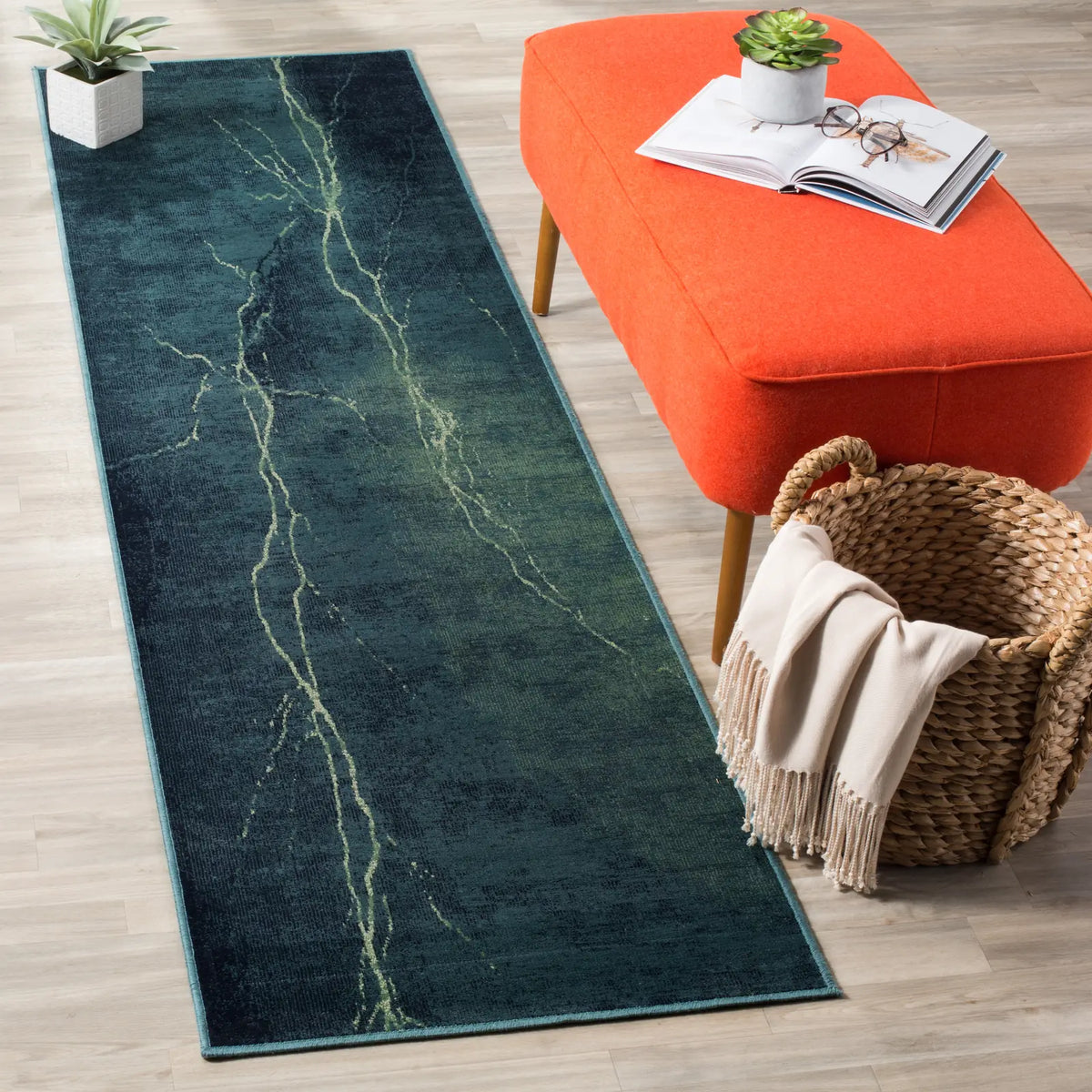 Safavieh Constellation Vintage 2'-2" x 8'-0" Rug in Turquoise / Multi