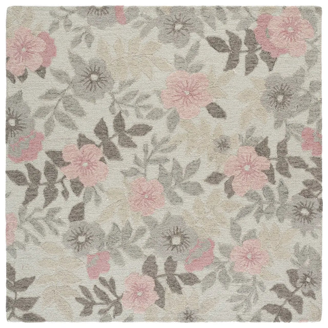 Safavieh Jardin 6'-0" x 6'-0" Rug in Grey / Pink