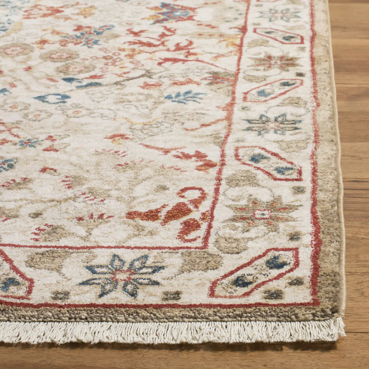 Safavieh Kashan 4'-0" x 6'-0" Rug in Ivory / Ivory