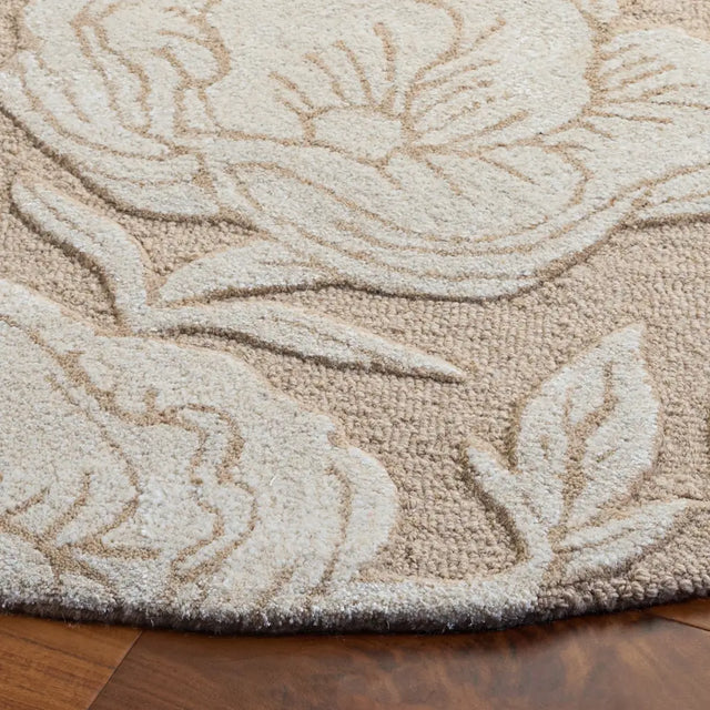 Safavieh Glamour 6'-0" x 6'-0" Rug in Beige / Ivory