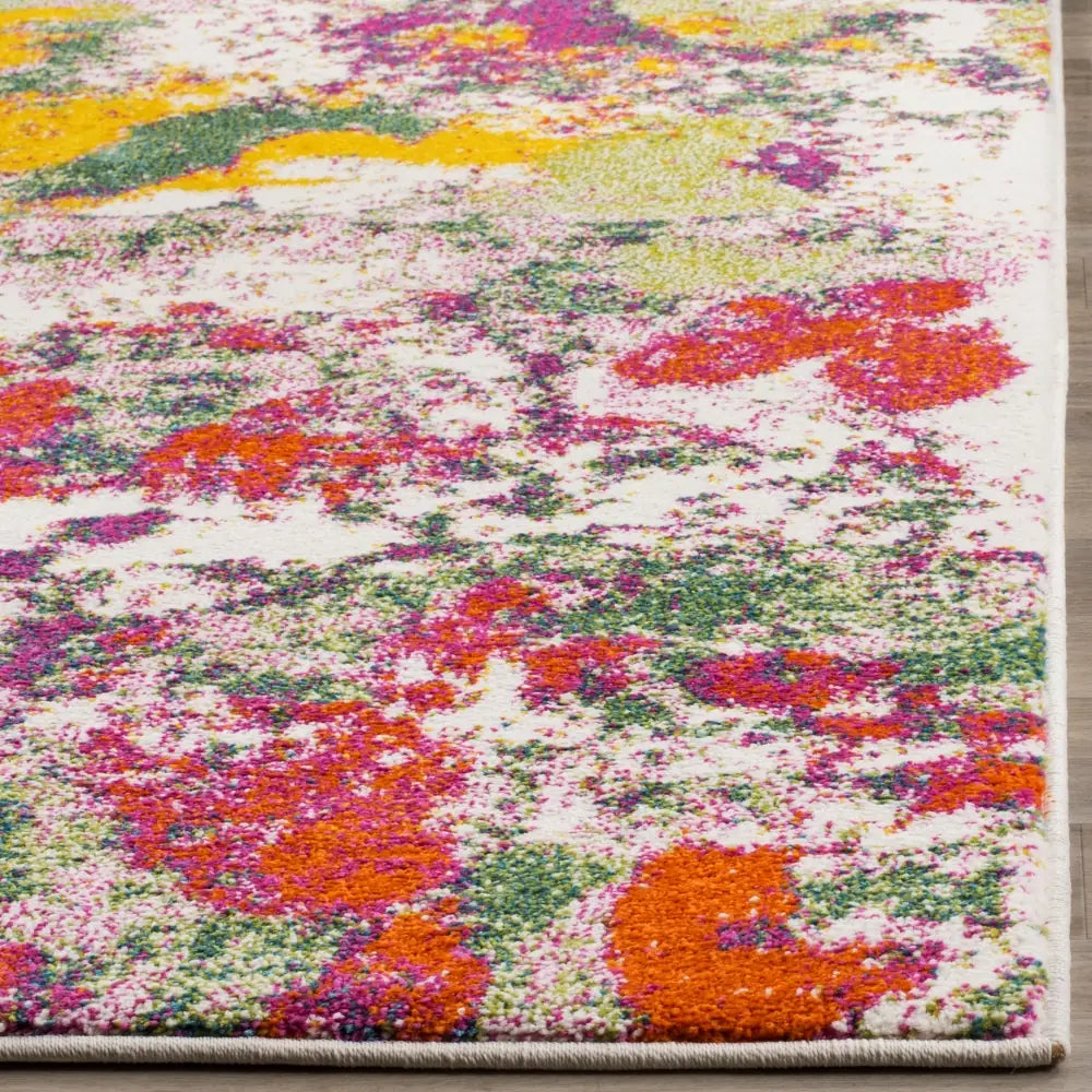 Safavieh Watercolor 5'-3" x 7'-6" Rug in Light Green / Rose
