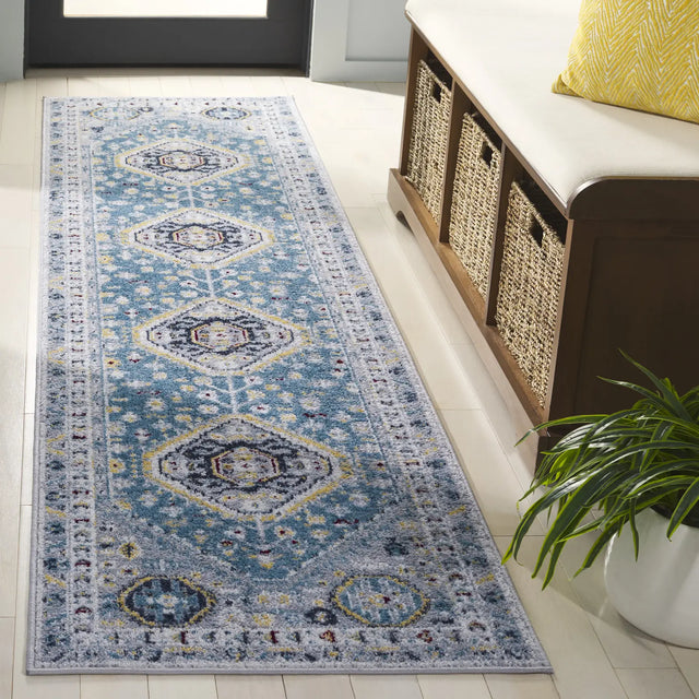 Safavieh Bayside 2'-2" x 8'-0" Rug in Blue / Grey