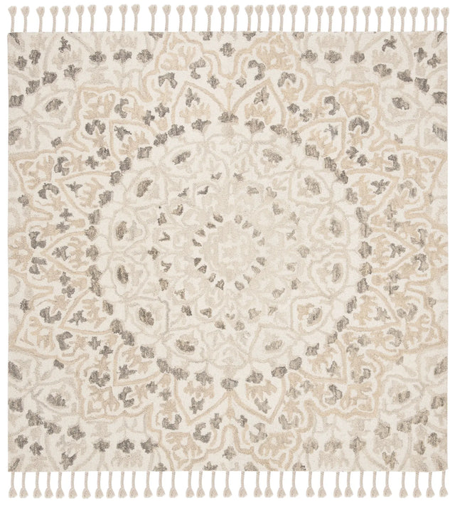 Safavieh Blossom 6'-0" x 6'-0" Rug in Ivory / Taupe