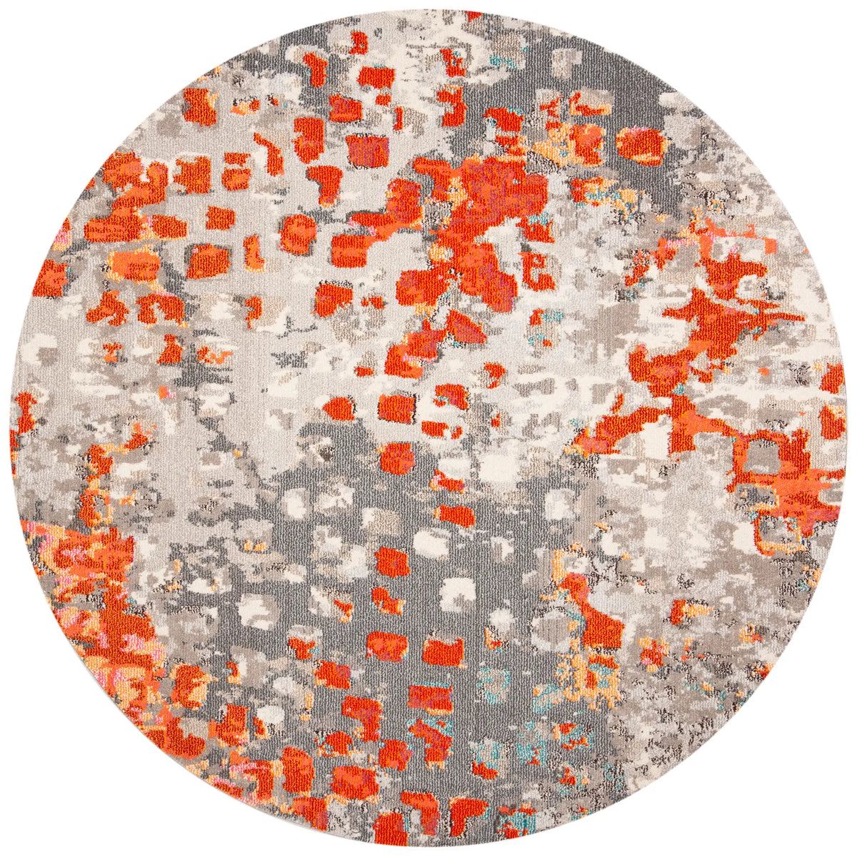 Safavieh Madison 10'-0" x 10'-0" Rug in Grey / Orange
