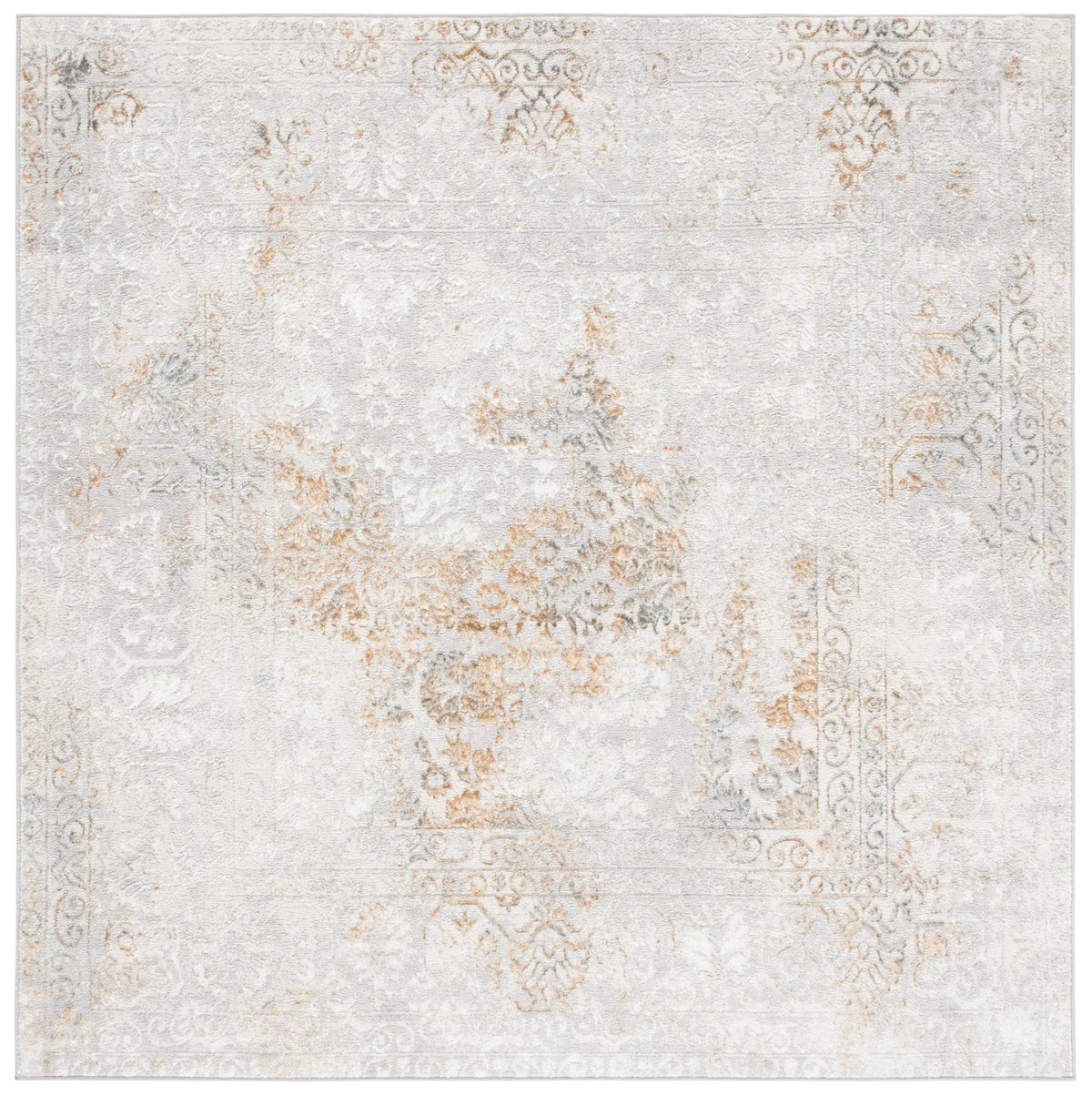 Safavieh Orchard 6'-7" x 6'-7" Rug in Grey / Gold