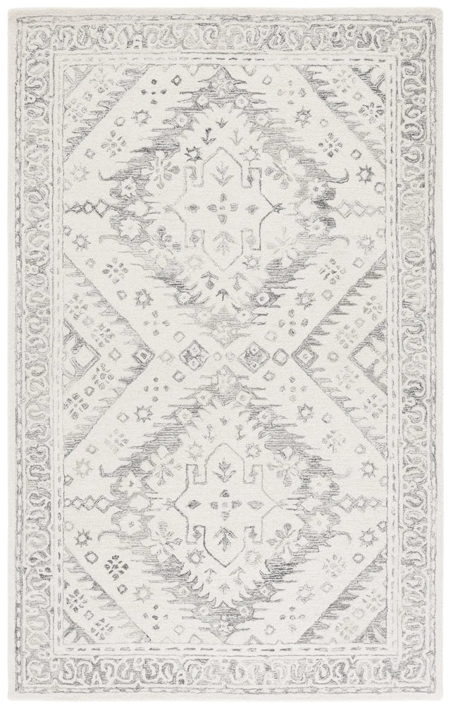 Safavieh Ebony 4'-0" x 6'-0" Rug in Ivory / Grey