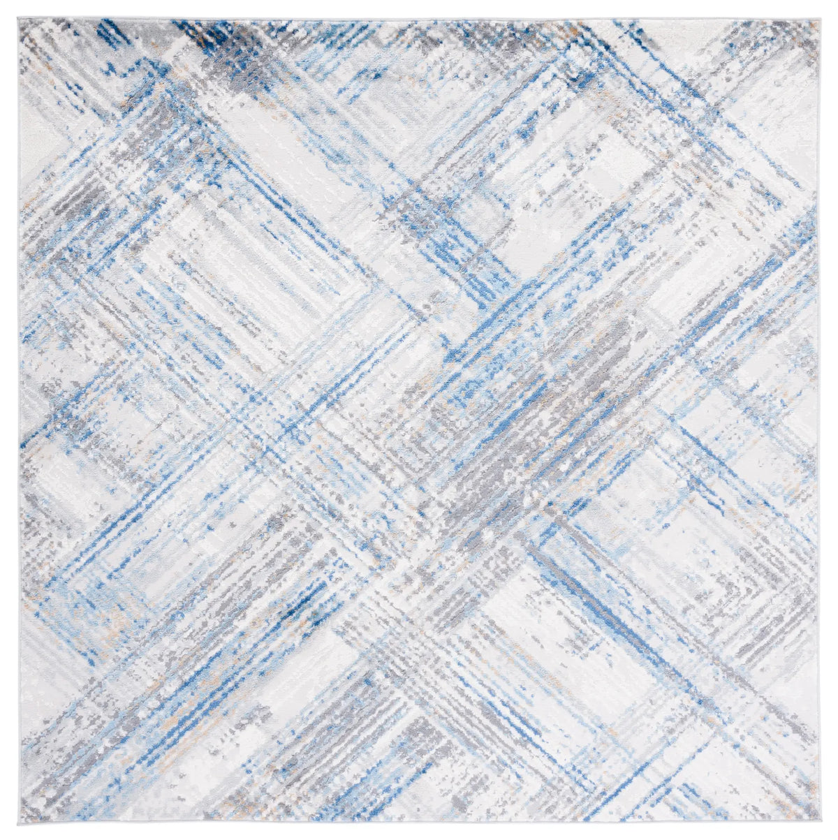 Safavieh Shivan 100 6'-7" x 6'-7" Rug in Ivory / Blue