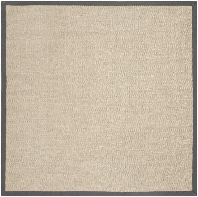 Safavieh Natural Fiber 6'-0" x 6'-0" Rug in Natural / Grey