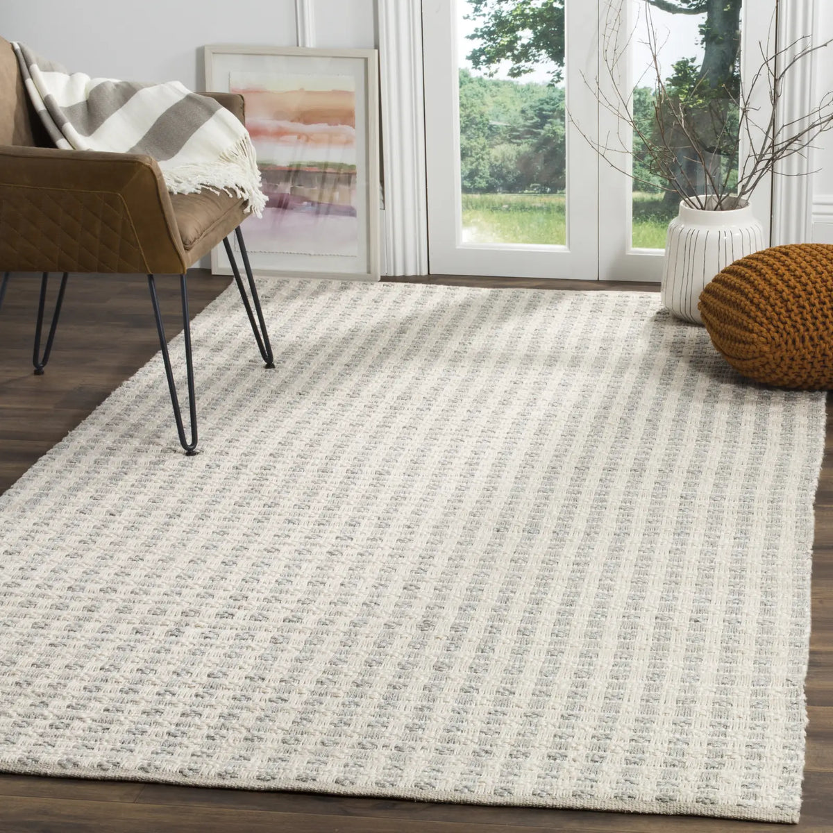 Safavieh Natura 5'-0" x 8'-0" Rug in Grey / Ivory