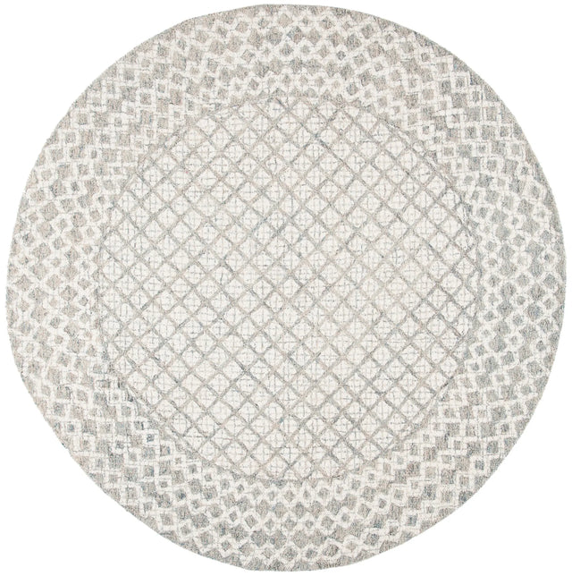 Safavieh Abstract 6'-0" x 6'-0" Rug in Ivory / Grey