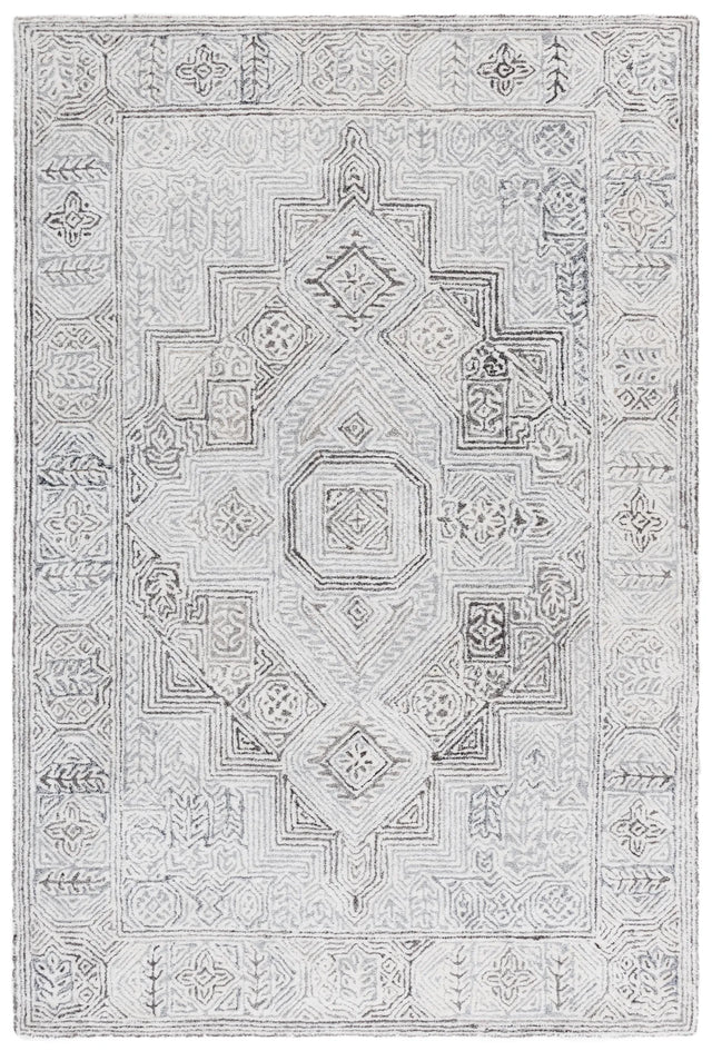 Safavieh Metro 4'-0" x 6'-0" Rug in Grey / Ivory