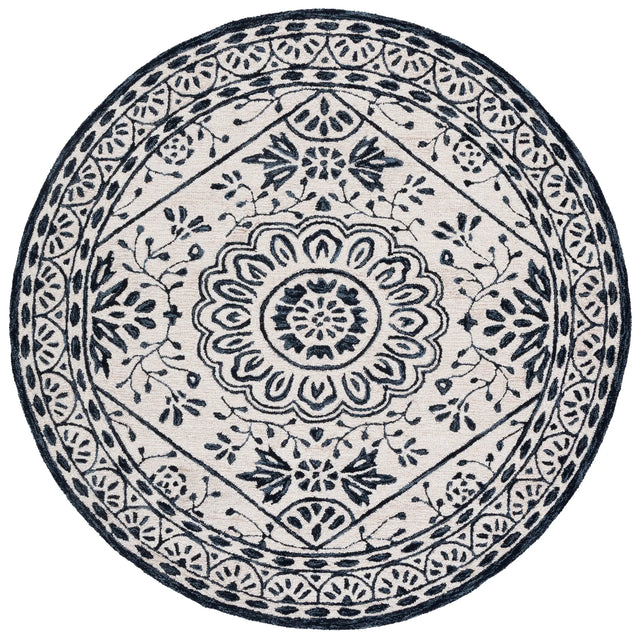 Safavieh Metro 6'-0" x 6'-0" Rug in Ivory / Navy