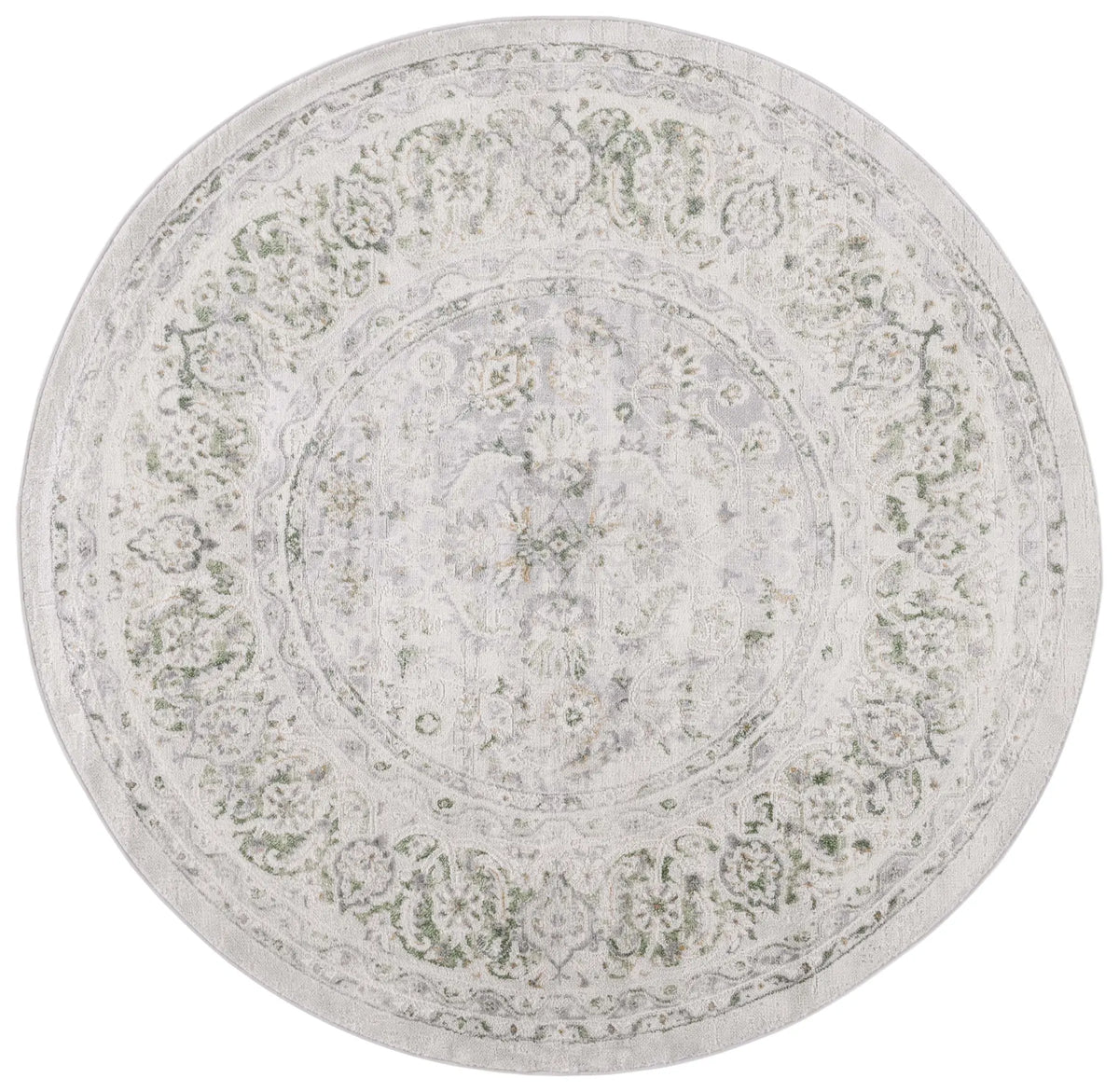 Safavieh Palma 5'-3" x 5'-3" Rug in Beige / Green
