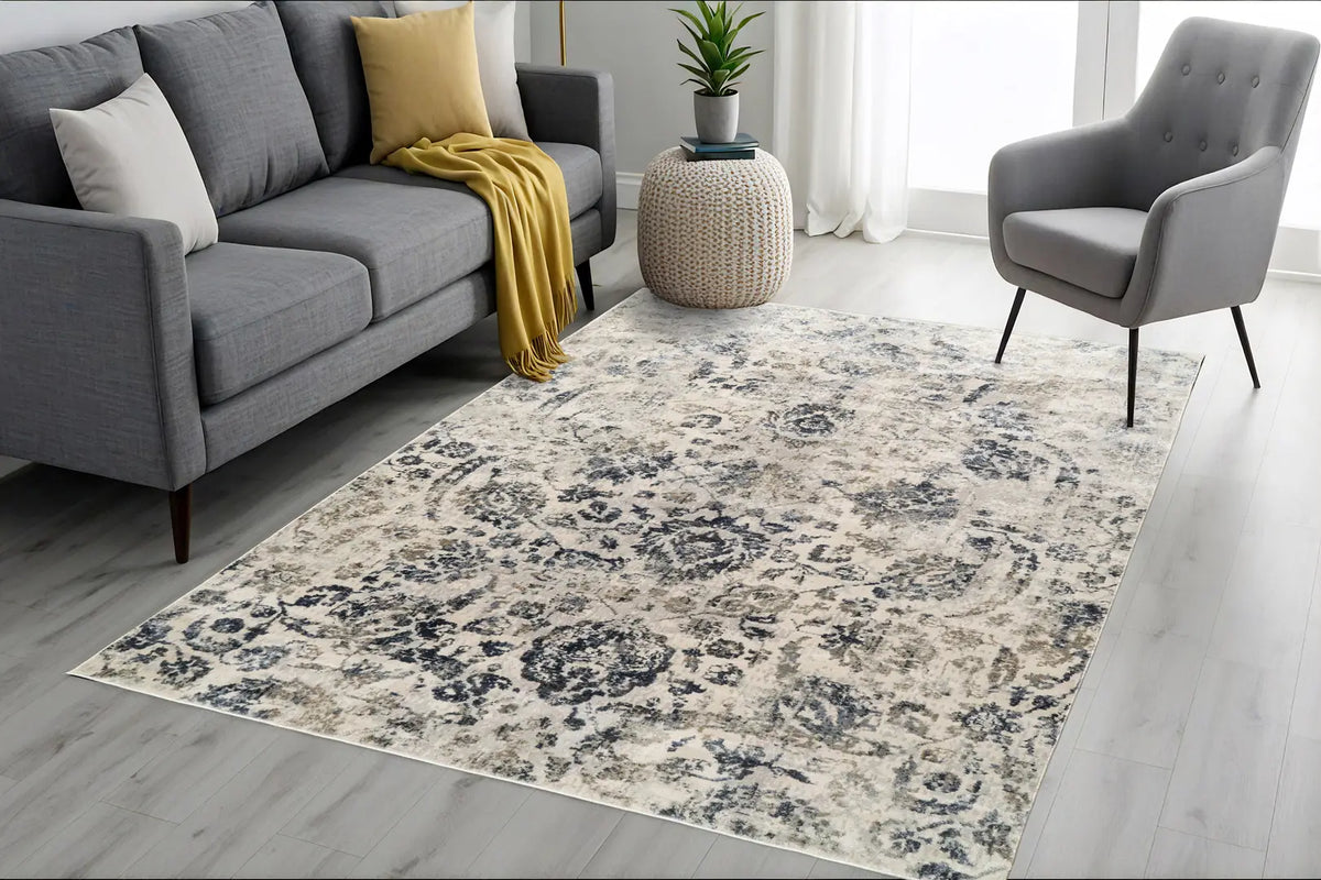 Dynamic Rugs Castilla 3532 Cream / Grey Rugs - Room