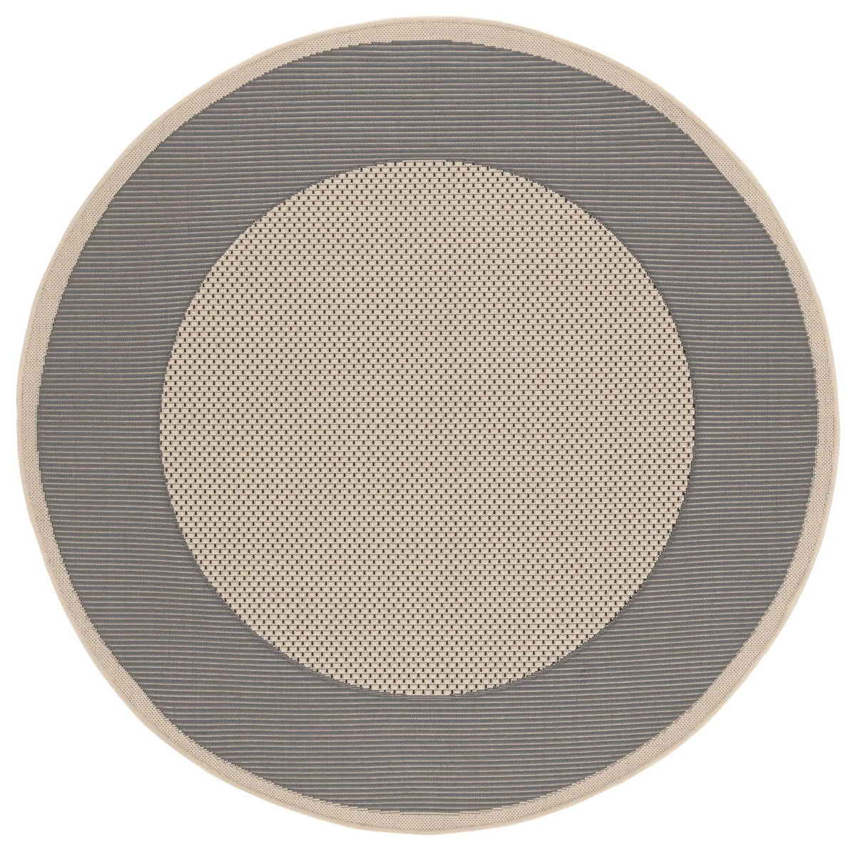 Safavieh Courtyard 5'-3" x 5'-3" Rug in Grey / Cream