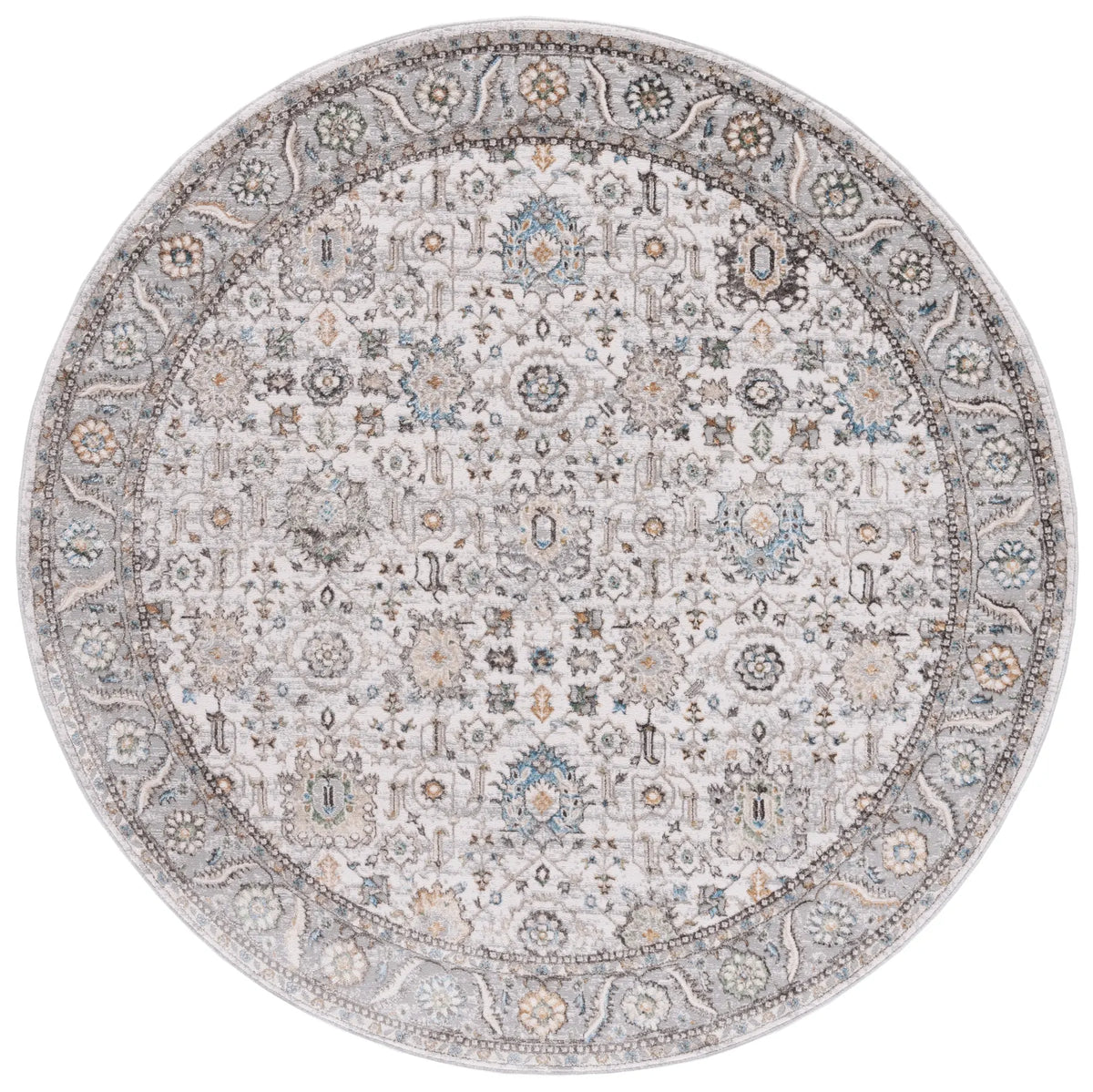 Safavieh Bel Air 6'-7" x 6'-7" Rug in Beige / Grey