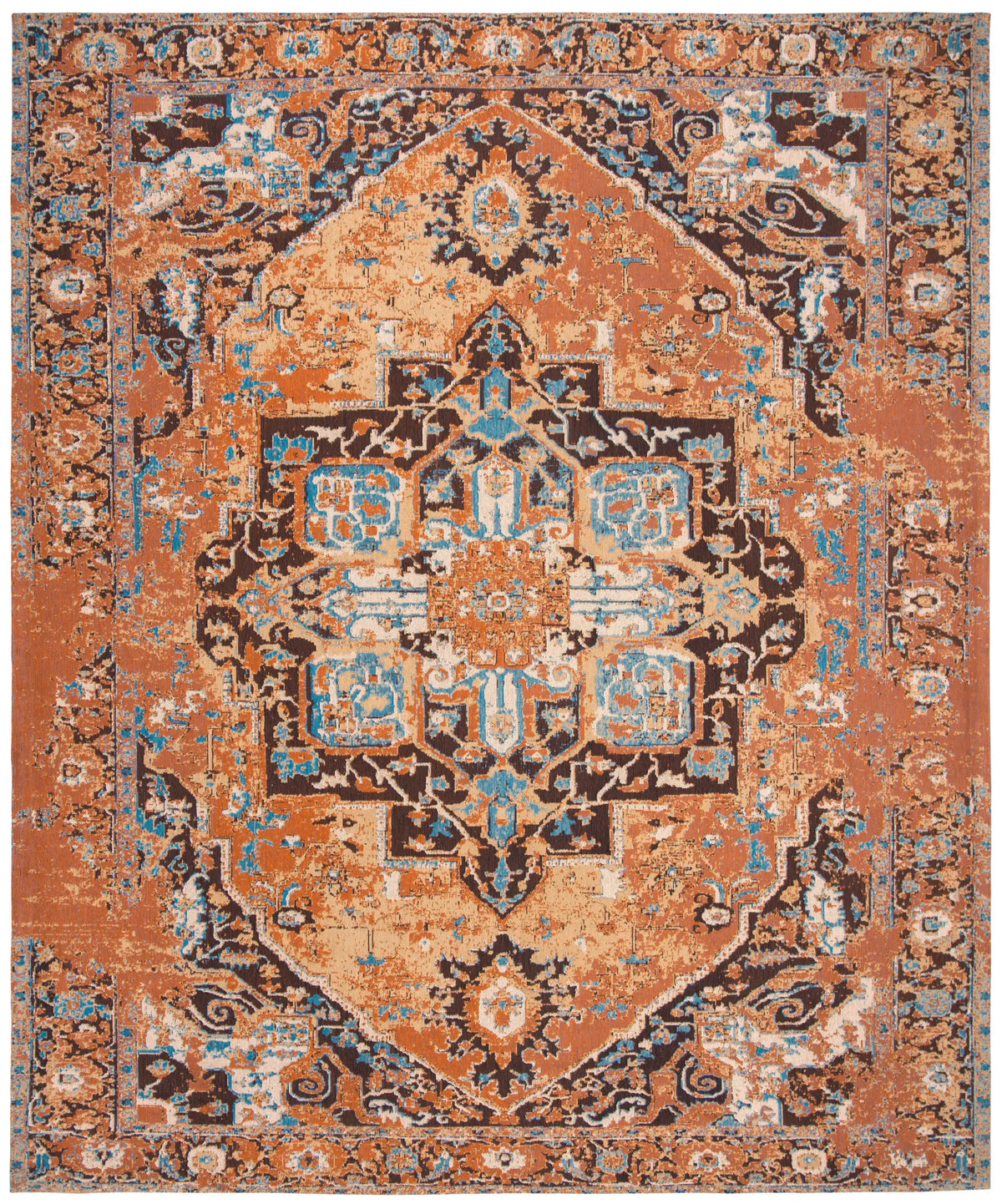 Safavieh Classic Vintage 10'-0" x 14'-0" Rug in Orange / Navy